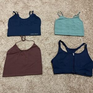 4pc Bundle Small Laura Ashley Zara Under Cami Crop Tops Sports Bra Set